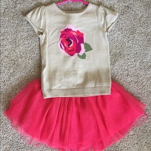 3T Crazy8 Sweater & Skirt Set